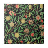 William Morris Fruit Pomegranate Floral Pattern Tegeltje (Voorkant)