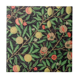 William Morris Fruit Pomegranate Floral Pattern Tegeltje