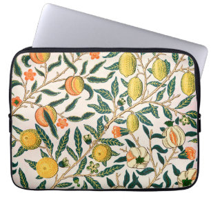 William Morris Fruit Pomegranate White of Ornamate Laptop Sleeve