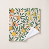 William Morris Fruit Pomegranate White Ornament Bad Handdoek (Wasdoekje)