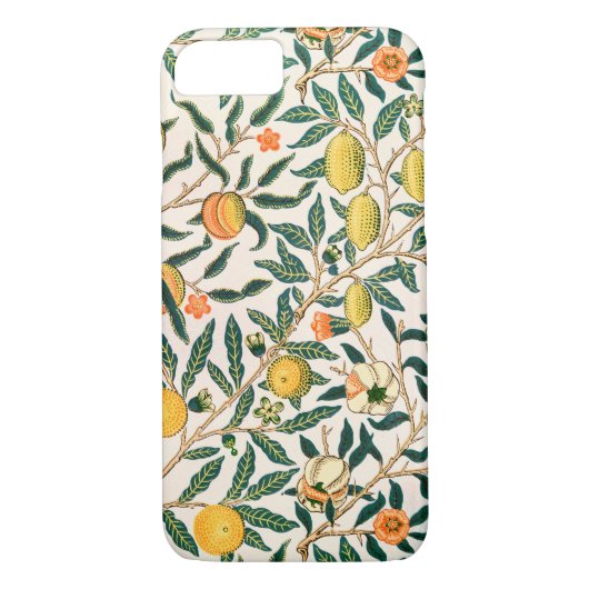 William Morris Fruit Pomegranate White Ornament Case-Mate iPhone Case (Achterkant)
