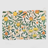 William Morris Fruit Pomegranate White Ornament Golfhanddoek (Horizontaal)