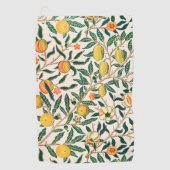 William Morris Fruit Pomegranate White Ornament Golfhanddoek (Voorkant)