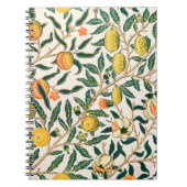 William Morris Fruit Pomegranate White Ornament Notitieboek (Voorkant)
