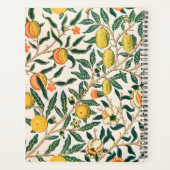 William Morris Fruit Pomegranate White Ornament Planner (Achterkant)