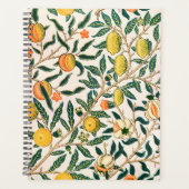 William Morris Fruit Pomegranate White Ornament Planner (Voorkant)