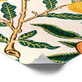William Morris Fruit Pomegranate White Ornament Poster (Hoek)