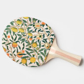 William Morris Fruit Pomegranate White Ornament Tafeltennisbatje (Zijkant)