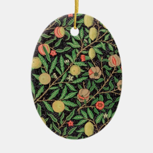 William Morris Fruitpatroon  Keramisch Ornament (Voorkant)