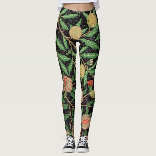 William Morris Fruitpatroon  Leggings (Voorkant)
