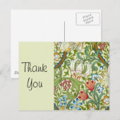 William Morris Garden Lily Fine Wallpaper Briefkaart (Voorkant / Achterkant)