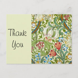 William Morris Garden Lily Fine Wallpaper Briefkaart