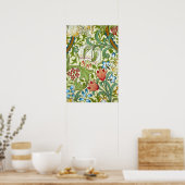 William Morris Garden Lily Wallpaper Fine Art Poster (Keuken)
