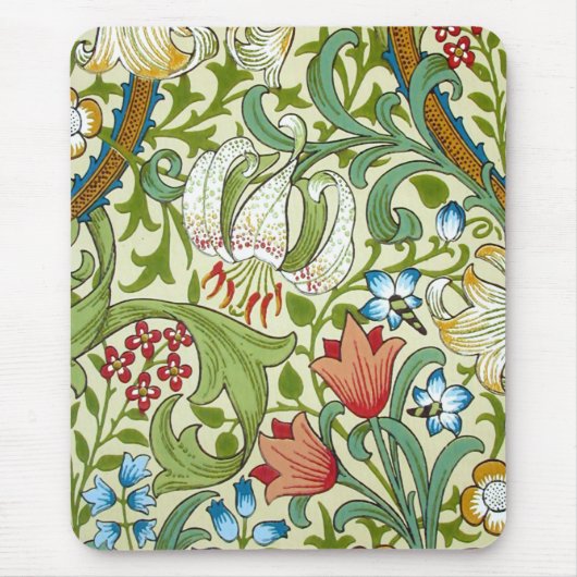 William Morris Garden Lily Wallpaper Muismat (Voorkant)