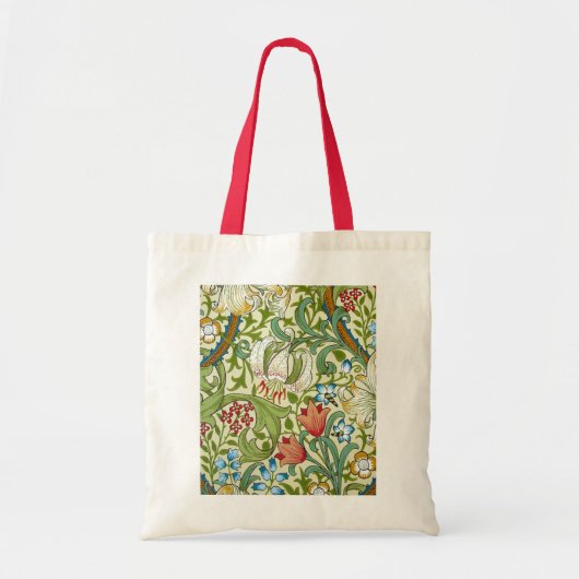 William Morris Garden Lily Wallpaper Tote Bag (Voorkant)