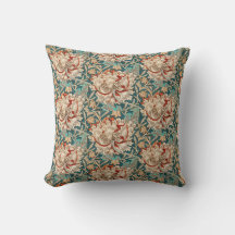 WILLIAM MORRIS GARDEN TAN POPPY FLORAL 10