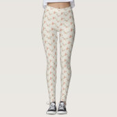 William Morris Garden Tulip Floral Pattern Leggings (Voorkant)