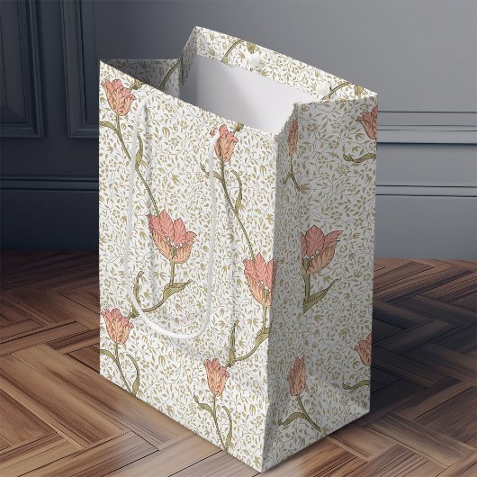 William Morris Garden Tulip Floral Pattern Medium Cadeauzakje