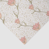 William Morris Garden Tulip Floral Pattern Tissuepapier (Detail)