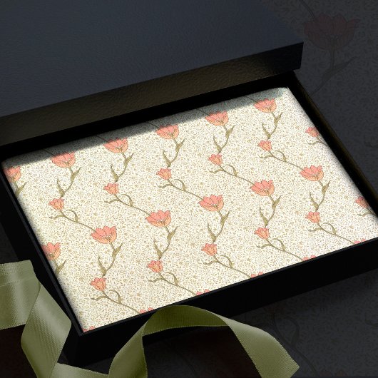 William Morris Garden Tulip Floral Pattern Tissuepapier