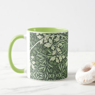 William Morris gebladerte tinten van groen Mok
