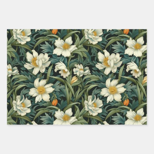 William Morris geïnspireerd 2 Inpakpapier Vel (Voorkant 2)