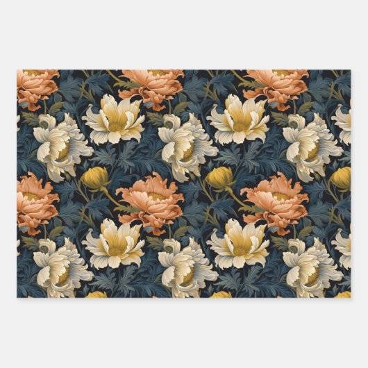 William Morris geïnspireerd 2 Inpakpapier Vel (Voorkant)