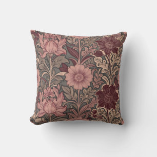 William Morris geïnspireerd bloempatroon Kussen