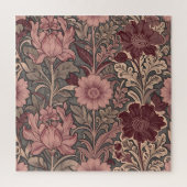 William Morris geïnspireerd bloempatroon Legpuzzel (Verticaal)