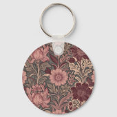 William Morris geïnspireerd bloempatroon Sleutelhanger (Achterkant)