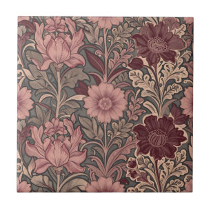 William Morris geïnspireerd bloempatroon Tegeltje