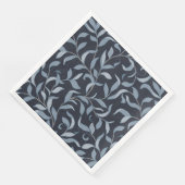 William Morris Geïnspireerd Blue Leaf Table Decor Servet (Hoek)