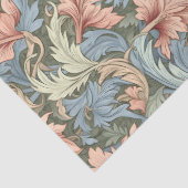 William Morris geïnspireerd blush pastel blauwe sa Tissuepapier (Detail)