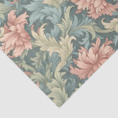William Morris geïnspireerd blush salie pastel gro Tissuepapier (Detail)