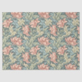 William Morris geïnspireerd blush salie pastel gro Tissuepapier (Voorkant)