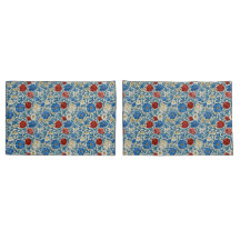 William Morris Geïnspireerd Cornflower Patroon