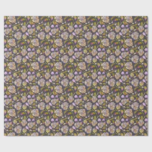 William Morris geïnspireerd door Floral Cadeaupapier (Vlak)