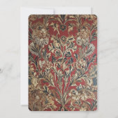 William Morris geïnspireerd Kaart (Achterkant)