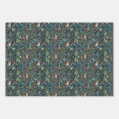 William Morris Geïnspireerd Katten Vines & Bloemen Inpakpapier Vel (Voorkant 2)