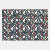 William Morris Geïnspireerd Katten Vines & Bloemen Inpakpapier Vel (Voorkant)