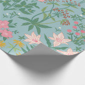 William Morris geïnspireerd lentepatroon Cadeaupapier (Hoek)