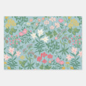 William Morris geïnspireerd lentepatroon Inpakpapier Vel (Voorkant 2)