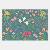 William Morris geïnspireerd lentepatroon Inpakpapier Vel (Voorkant)