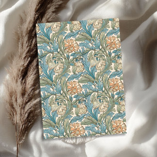 William Morris geïnspireerd pastel groen blauwe pe Tissuepapier