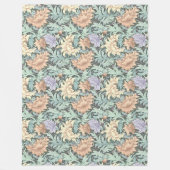 William Morris Geïnspireerd pastel groene perzik i Fleece Deken (Voorkant)