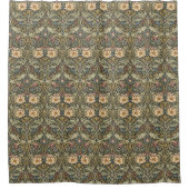 William Morris geïnspireerd patroon bloem Douchegordijn (Voorkant)