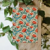 William Morris geïnspireerd terracotta pastel groe Tissuepapier