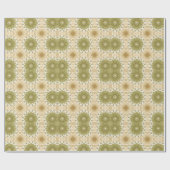 William Morris geïnspireerd zacht pastelgroen ivoo Cadeaupapier (Vlak)