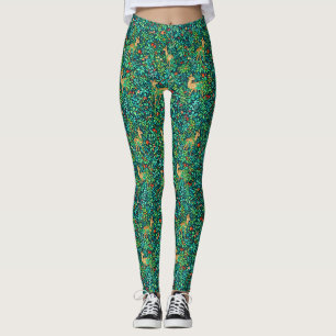 William Morris Geïnspireerde Bos Herten Leggings