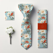 William Morris-geïnspireerde Cherry Blossom Bloeme Stropdas